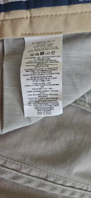 Pantalón finito gris Emidio Tucci hombre. T. 502