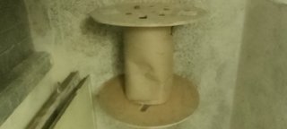 Tavolo raccogli cavi bobina legno diametro 46,5cm
