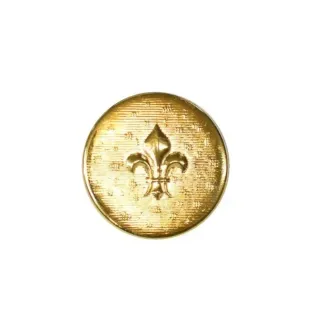 Botones metalicos Flor de Lis Dorados