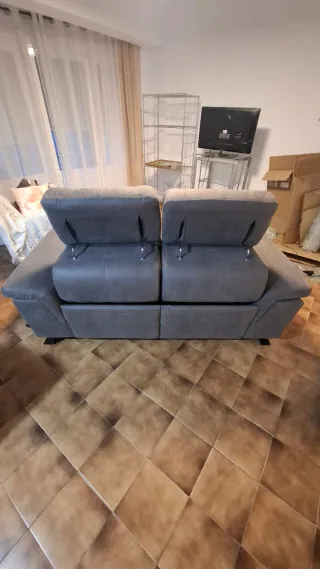 Sofá Eléctrico 3 Plazas Suede