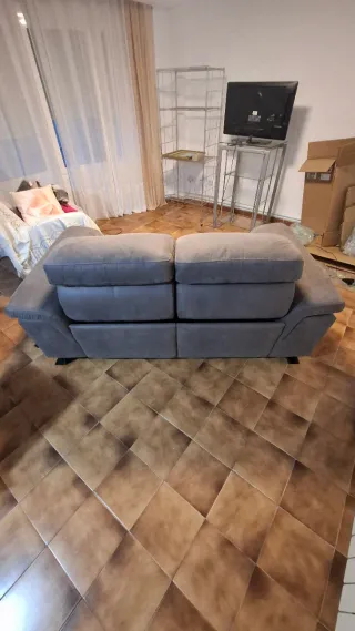 Sofá Eléctrico 3 Plazas Suede