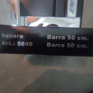 Toallero Barra 50 cm Plata