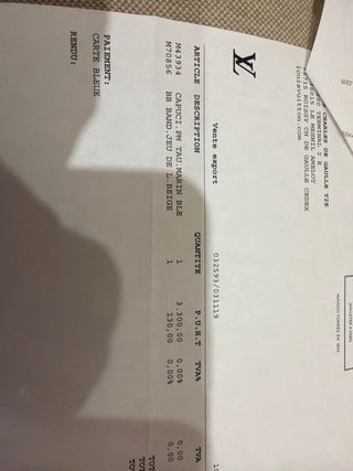 Bolso Louis Vuitton Capucines Azul y Rojo