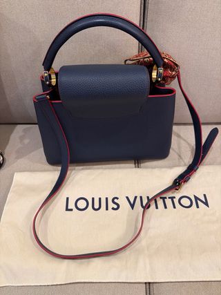 Bolso Louis Vuitton Capucines Azul y Rojo
