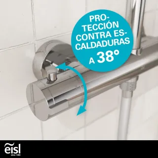 Juego Ducha EISL Showerstar Termostático Cromado