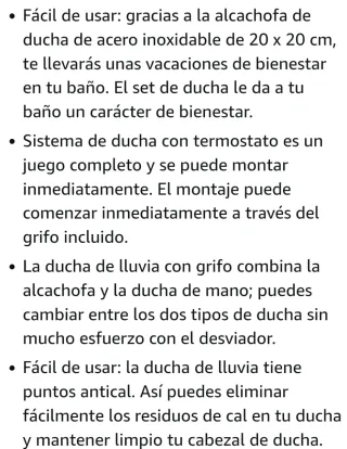 Juego Ducha EISL Showerstar Termostático Cromado