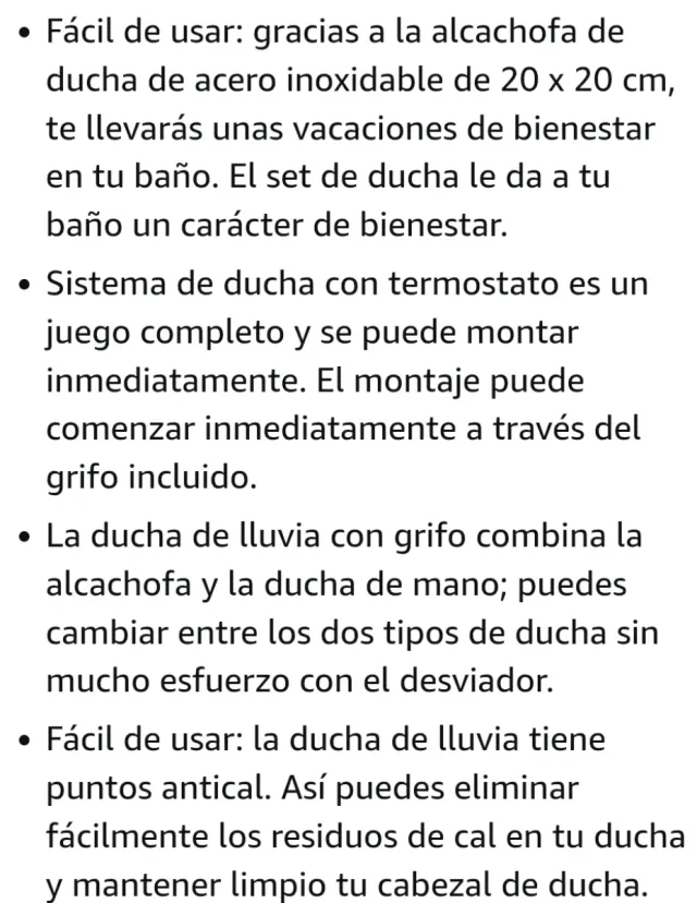 Juego Ducha EISL Showerstar Termostático Cromado