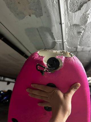 Tabla de surf rosa Wave Bandit 8'