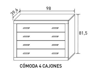Pack Dormitorio: Cabecero, Mesitas y Cómoda