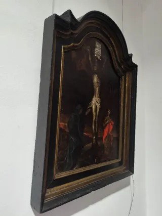 Óleo s. XVII Calvario