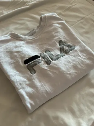 Sudadera Fila Blanca con Logo