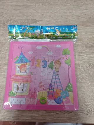 Puzzle infantil números y casa
