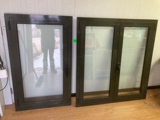 Ventana de una hoja y otra doble