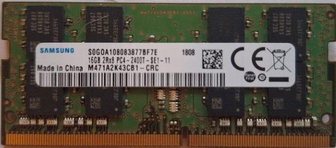 Samsung 16GB DDR4 SODIMM 2400MHz
