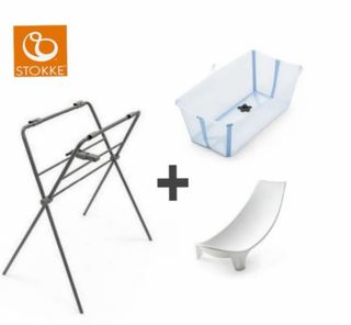 Bañera Plegable Stokke + Soporte + Hamaca