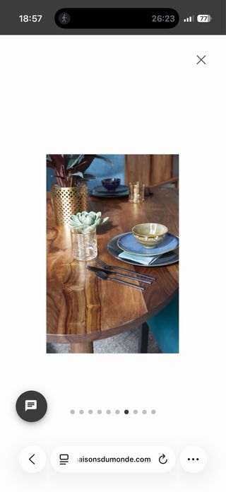 Tavolo da centro Maison du Monde in legno