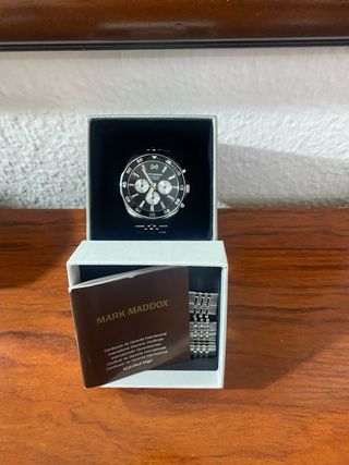 Reloj Derek Maddox Cronógrafo Negro/Plata