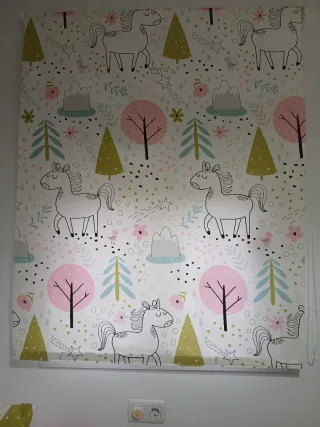 Edredón cama nido ajustable 90x190+estor +cuadros