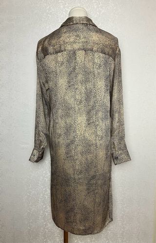 Camisa larga animal print leopardo Talla XS, Zara