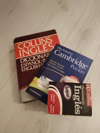 Pack de tres diccionarios de ingles