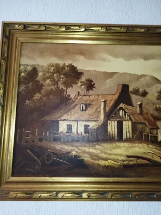 Cuadro paisaje rústico