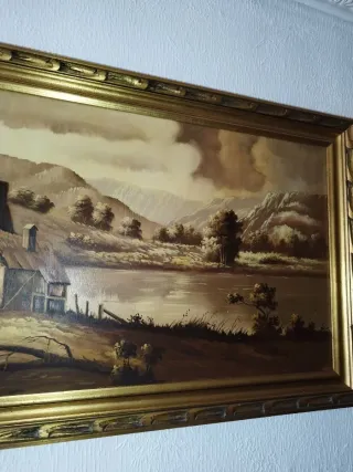 Cuadro paisaje rústico