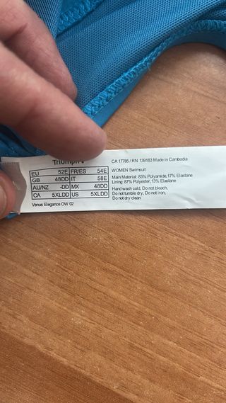 Costume Triumph Blu Taglia 58 Coppa E