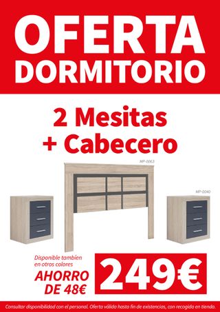 Pack Cabecero + 2 Mesitas