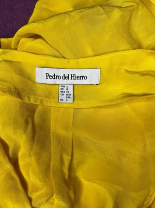 Blusa Pedro del Hierro Amarilla Talla S