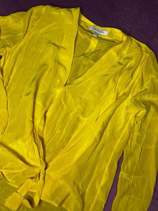 Blusa Pedro del Hierro Amarilla Talla S