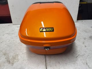 Maleta Baúl Keeway para Moto Naranja