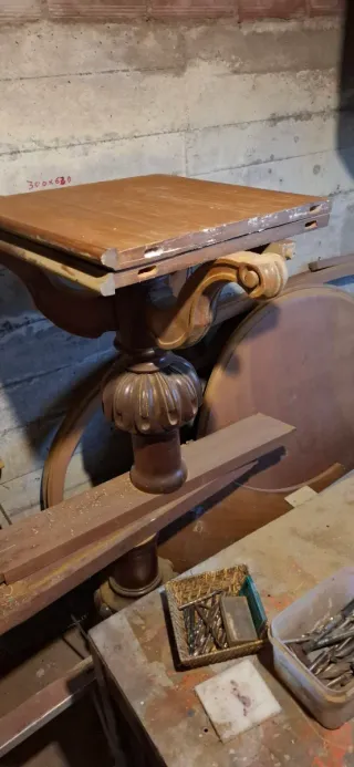 Mesa extensible de madera