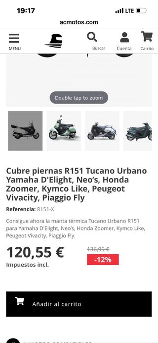 Manta Tucano Urbano Termoscud R151N