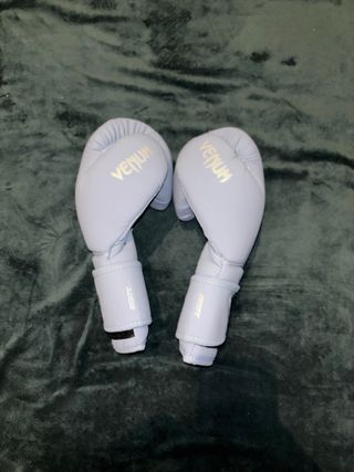 Guantes Boxeo Venum 10 OZ Gris