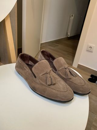 Mocasines de ante con flecos