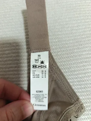 Nuevo Sujetador Gemma aros 90B topo