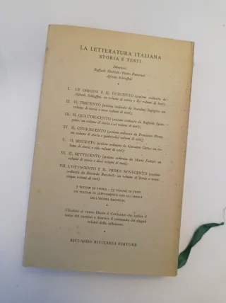 Letteratura italiana - Ricciardi (1963)