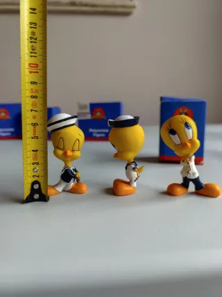 Lote 8 figuras Piolín Looney Tunes Resina