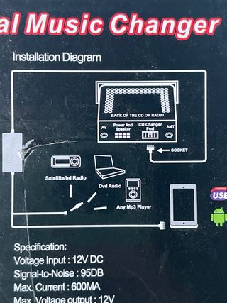 Interfaz Audio Coche USB AUX Android