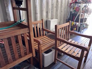 4 Sillones Madera Terraza Acacia