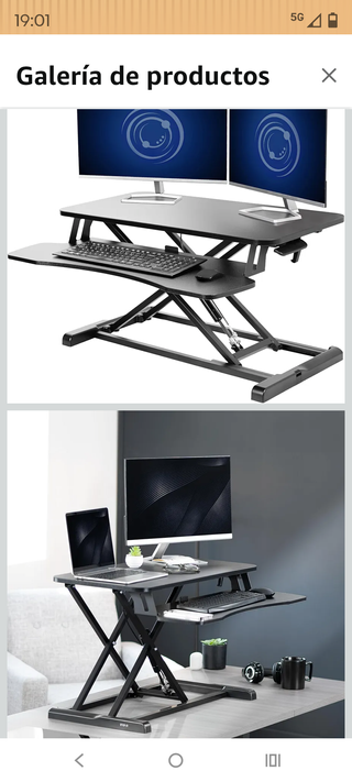 Elevador de escritorio ajustable