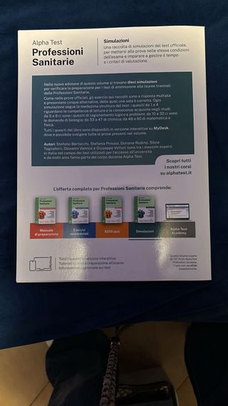alpha test professioni sanitarie edizione 2025/26
