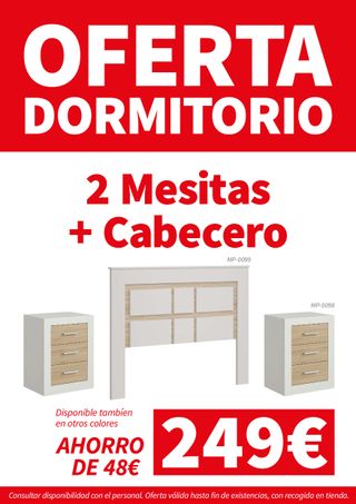 Pack Cabecero + 2 Mesitas