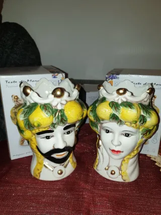 Teste di Moro 18 cm Ceramica