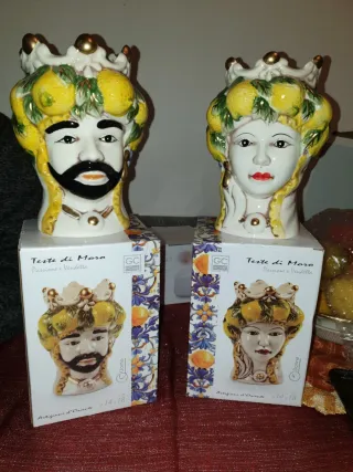 Teste di Moro 18 cm Ceramica