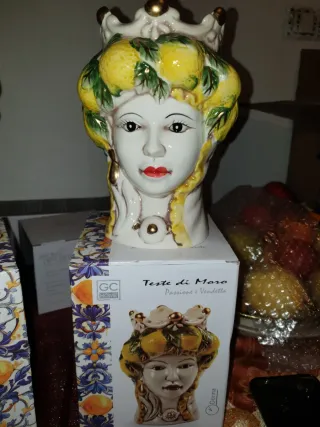 Teste di Moro 18 cm Ceramica