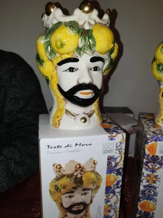 Teste di Moro 18 cm Ceramica