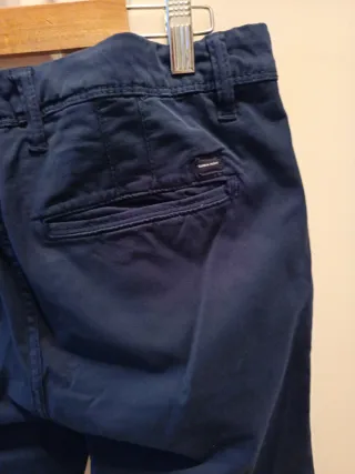 Pantalón chino hombre azul