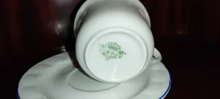 Tazas Bell China (Vigo) Porcelana Azul y Blanco