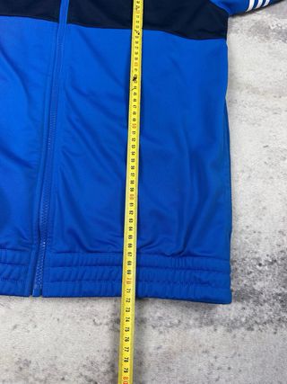 Sudadera Adidas Deportiva Azul Cremallera